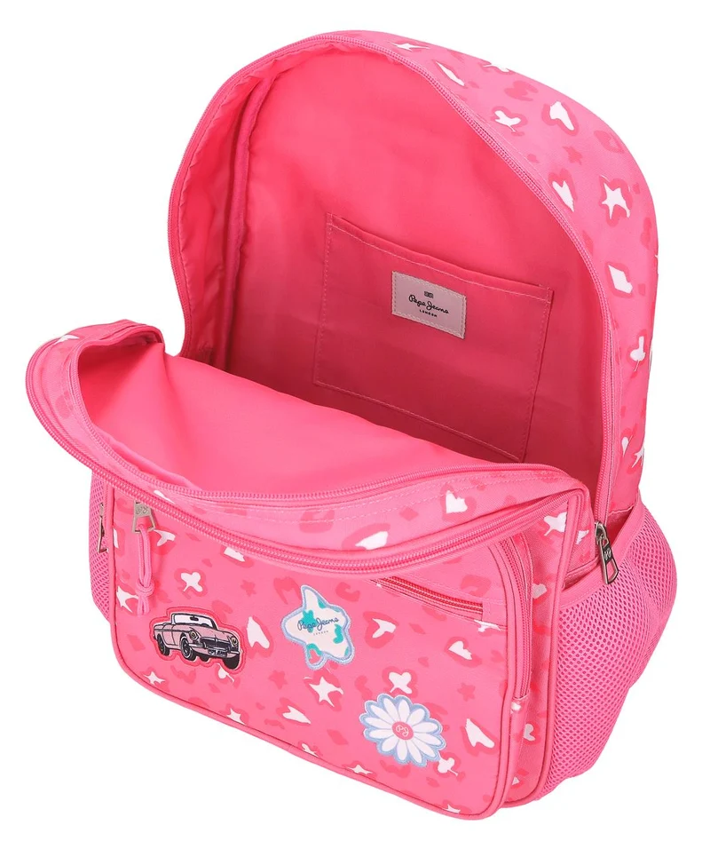 60922V1 MOCHILA ADAP. 40CM 2C. C/CARRO. PJL EVELYN ROSA