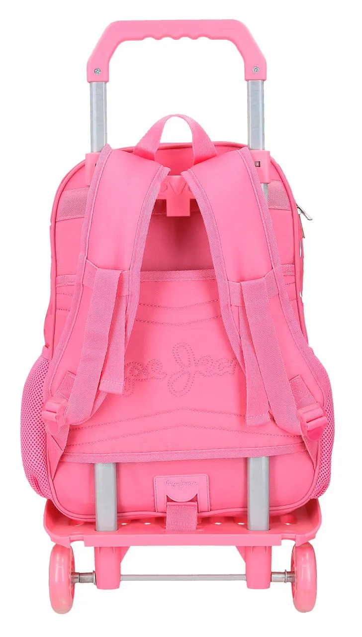 60922V1 MOCHILA ADAP. 40CM 2C. C/CARRO. PJL EVELYN ROSA