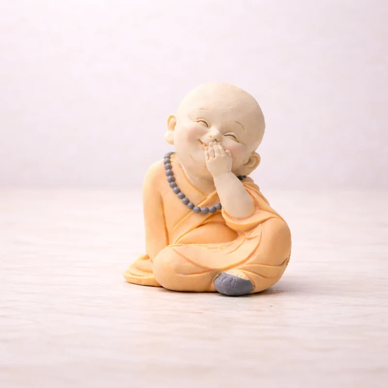 Buda/monje riendo (molde de silicona)