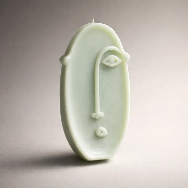 Cara minimalista / abstracta / totem (molde de silicona)