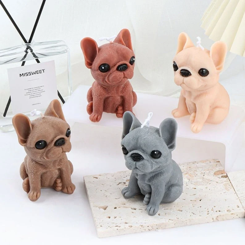 Perro bulldog / bull dog francés (molde de silicona)