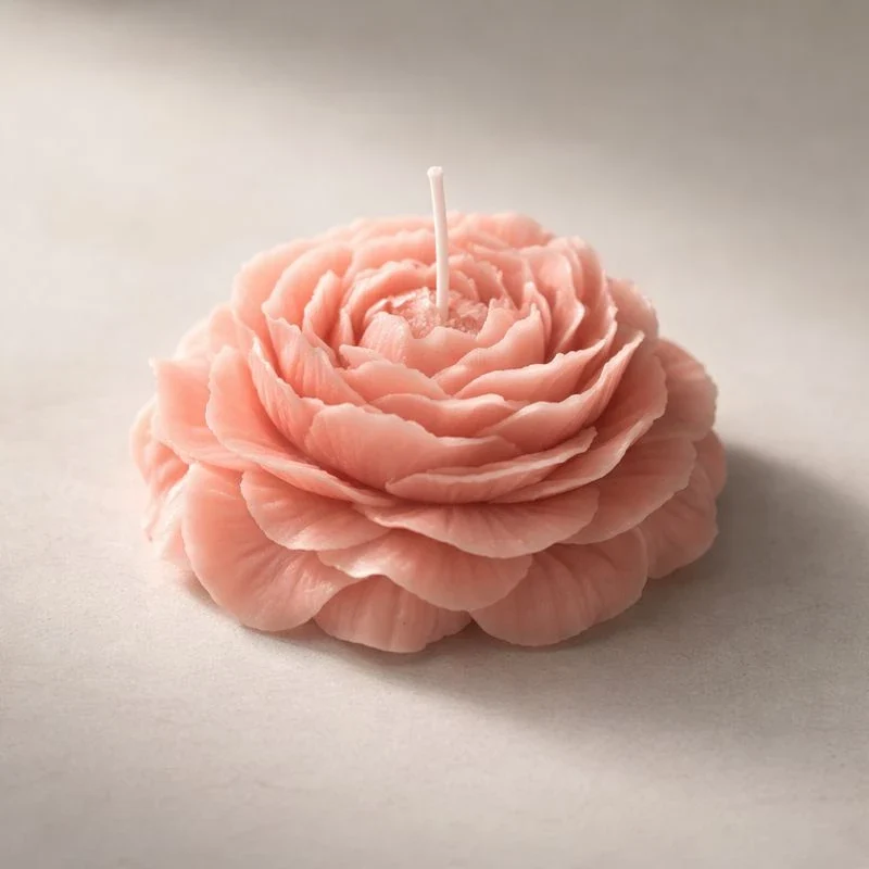 Flor peonia (molde de silicona)