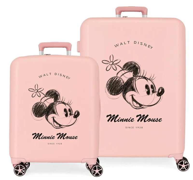 3739722 SET/2 TROLLEY ABS 55-70CM.4R.MINNIE YOU ARE MAGIC N
