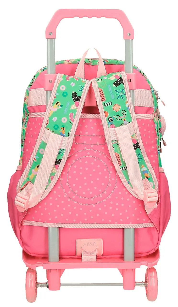 96626T1 MOCHILA ADAP.42CM.2C C/CARRO ENSO GARDEN PARTY