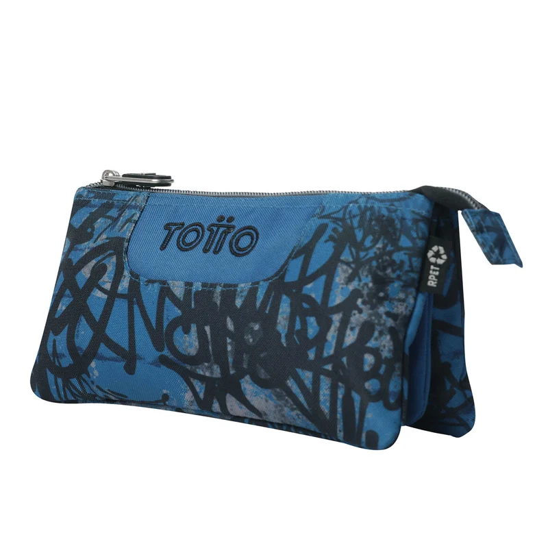 TOTTO Mochila escolar con ruedas Renglones + Estuche Tablero - 4EC Urban Graph