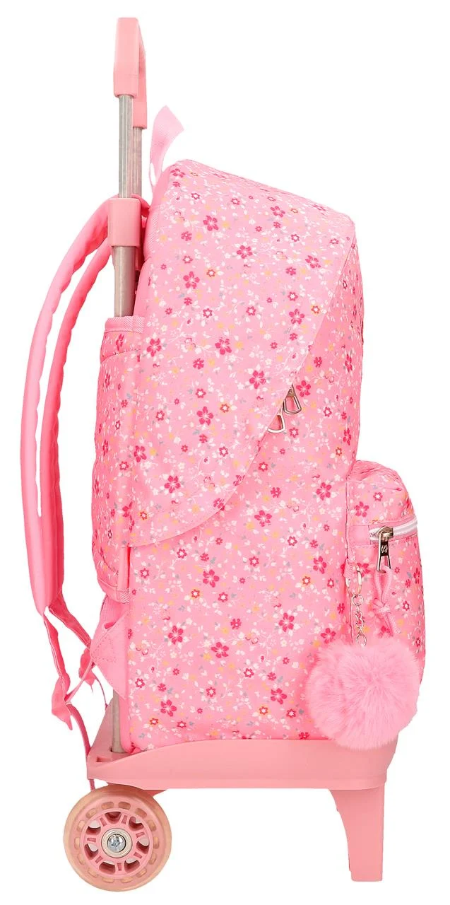 67123T3 MOCHILA ADAP.42CM.C/CARRO PJL ALENKA ROSA