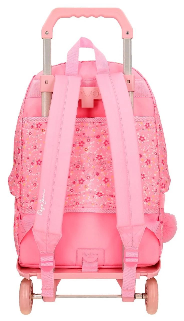 67123T3 MOCHILA ADAP.42CM.C/CARRO PJL ALENKA ROSA