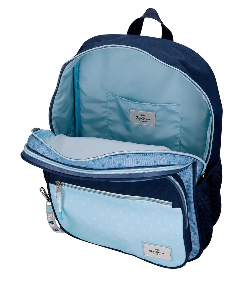 68222T2 MOCHILA ADAP. 40CM. 2C. C/CARRO PJL NONI DENIM AZU