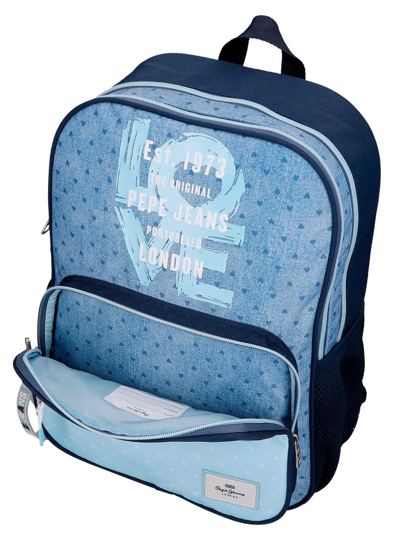 68222T2 MOCHILA ADAP. 40CM. 2C. C/CARRO PJL NONI DENIM AZU