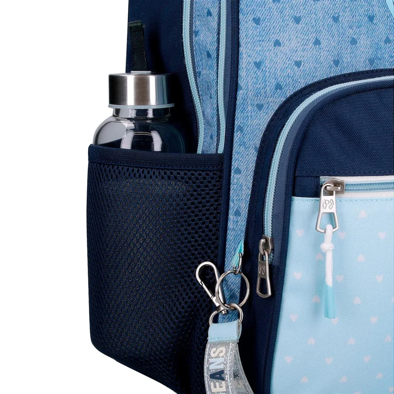 68225T2 MOCHILA ADAP.44CM.2C.C/CARRO PJL NONI DEMIN AZUL C