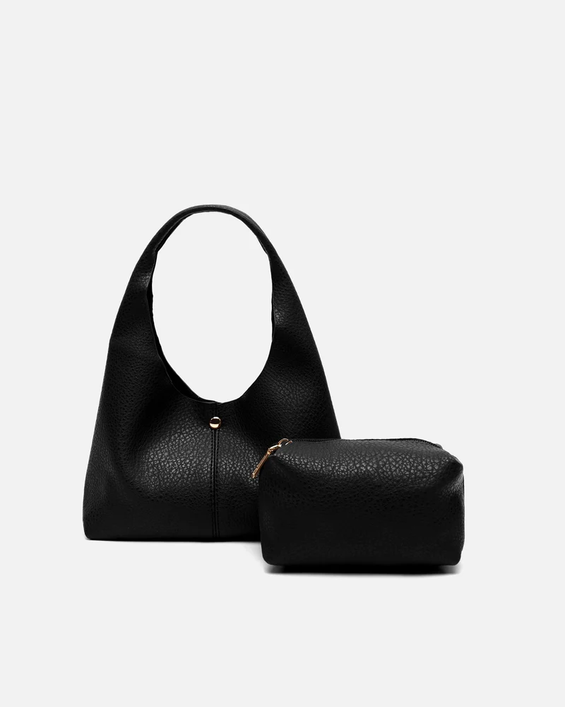 Pologito bolso hobo de mano mini con neceser extraíble