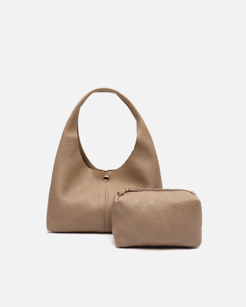 Pologito bolso hobo de mano mini con neceser extraíble
