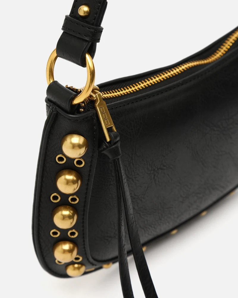 Maden bolso de hombro pequeño con detalles metálicos