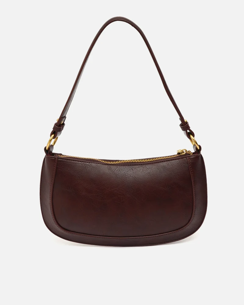 Maden bolso de hombro pequeño con detalles metálicos