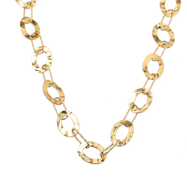 Day & Eve Flat Oval Link Necklace