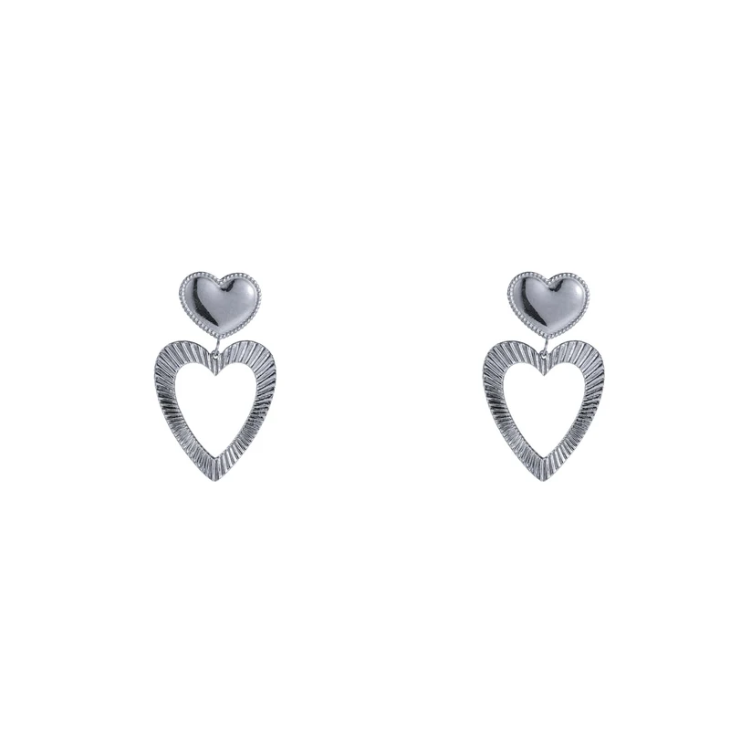 Day & Eve by Go Dutch Label Sparkling Hearts Earrings