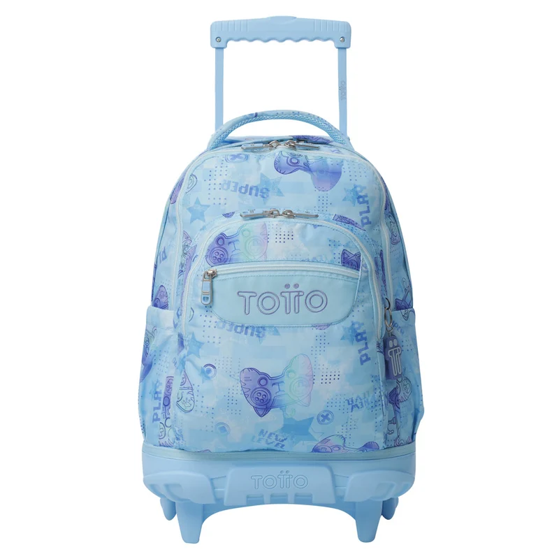 TOTTO Mochila escolar con ruedas Renglones - 1FY Polar