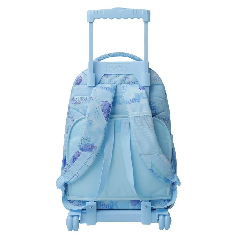 TOTTO Mochila escolar con ruedas Renglones - 1FY Polar
