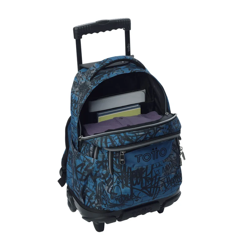 TOTTO Mochila escolar con ruedas Renglones - 4EC Urban Graph