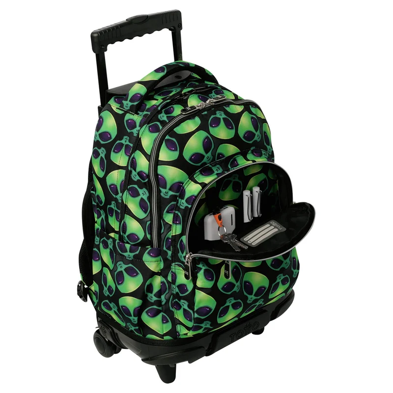 TOTTO Mochila escolar con ruedas Renglones - 6DS Ali