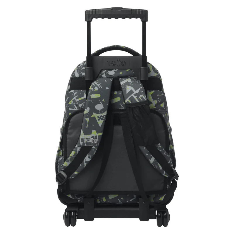 TOTTO Mochila escolar con ruedas Renglones- 7YJ Texgrunge
