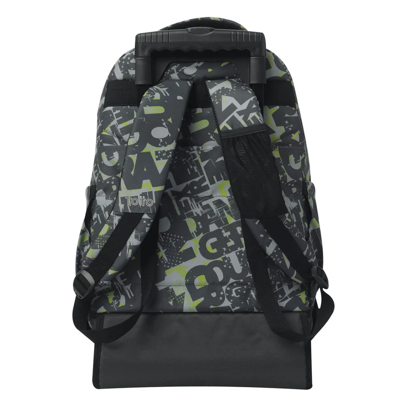 TOTTO Mochila escolar con ruedas Renglones- 7YJ Texgrunge