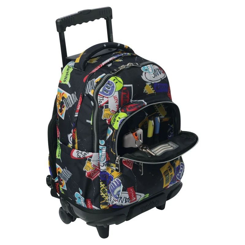 Mochila escolar Totto con ruedas Renglones - 8C5 Sticky