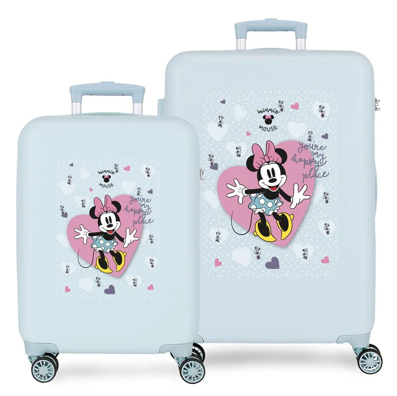 2791421 SET/2TROLLEY ABS 55-65CM 4R.MINNIE MY HAPPY PLACE