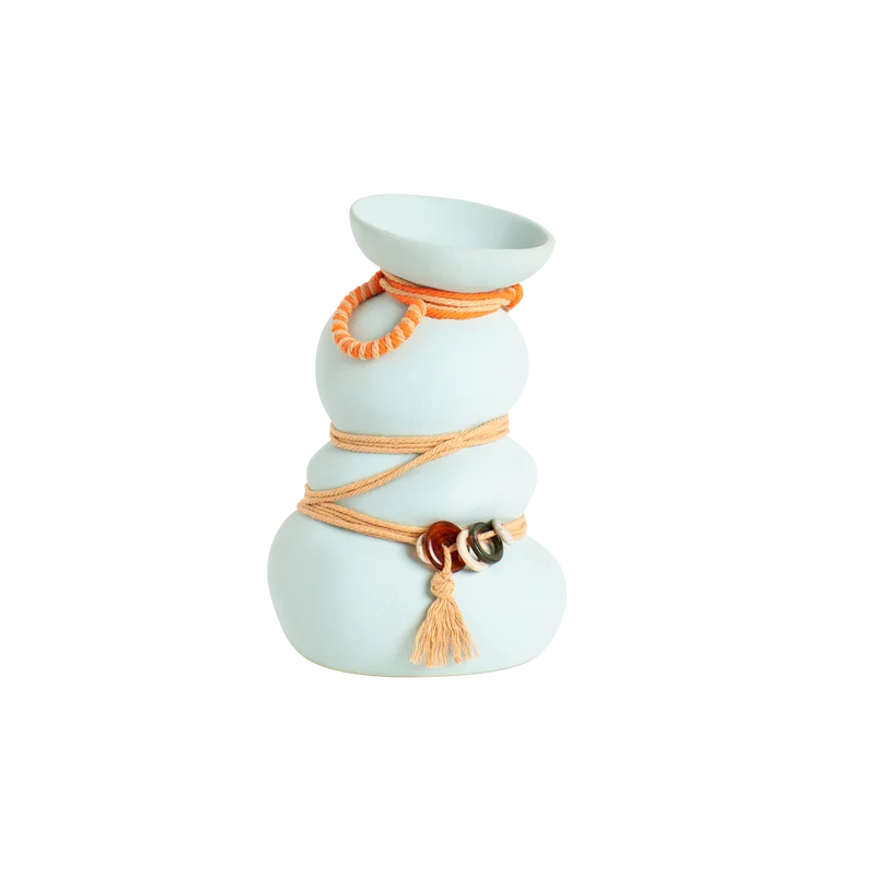 Chubby Vase In Baby Blue