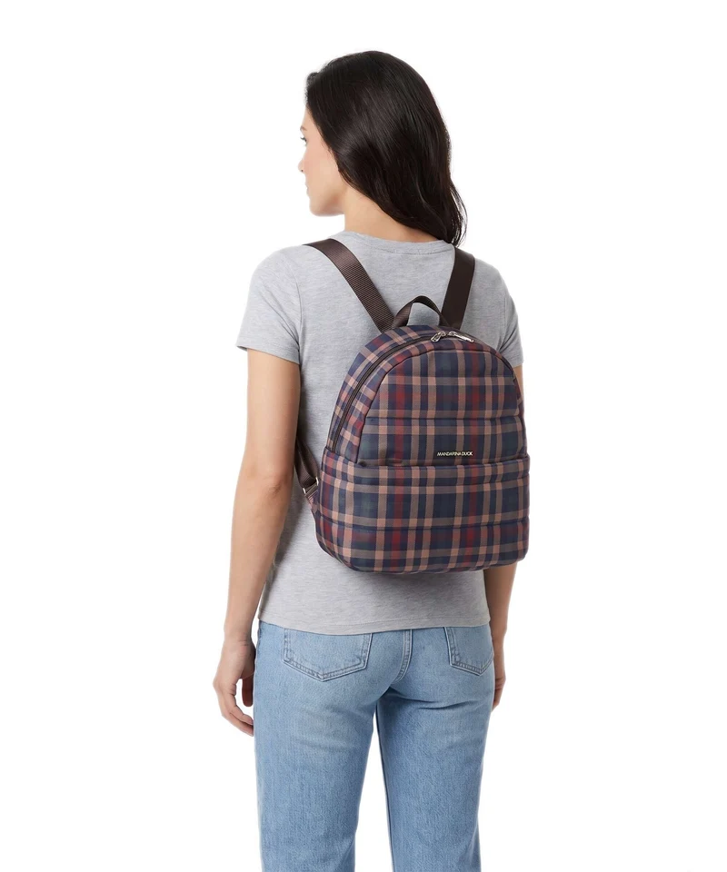 Mandarina Duck Tartan Mochila tartan brown