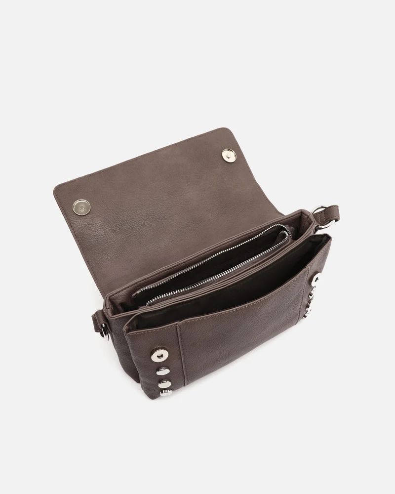 Diblin bolso bandolera con solapa y detalles metálicos