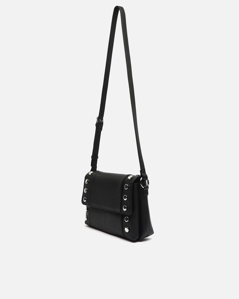 Diblin bolso bandolera con solapa y detalles metálicos