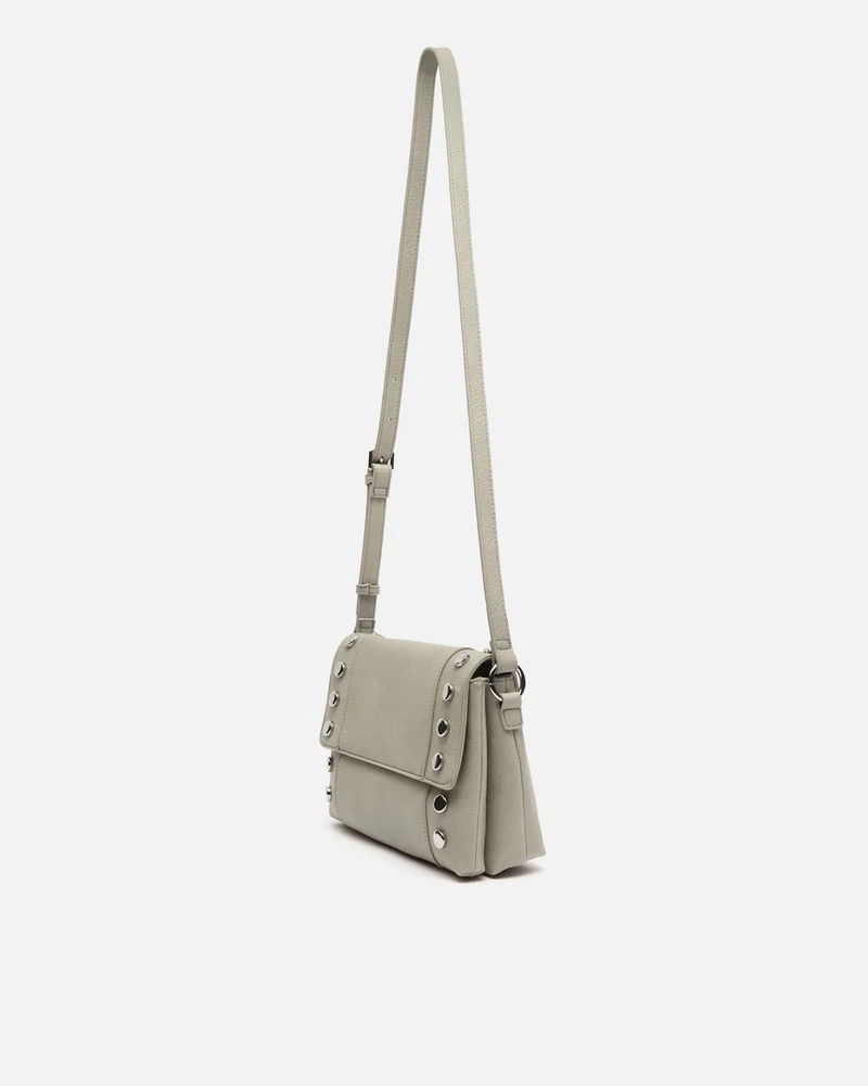 Diblin bolso bandolera con solapa y detalles metálicos