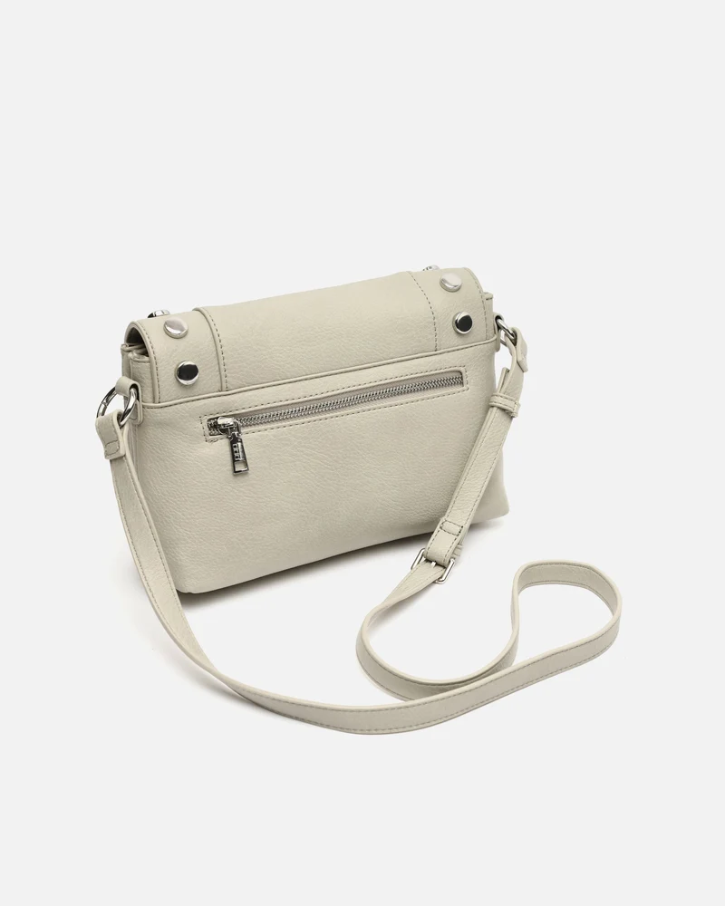 Diblin bolso bandolera con solapa y detalles metálicos