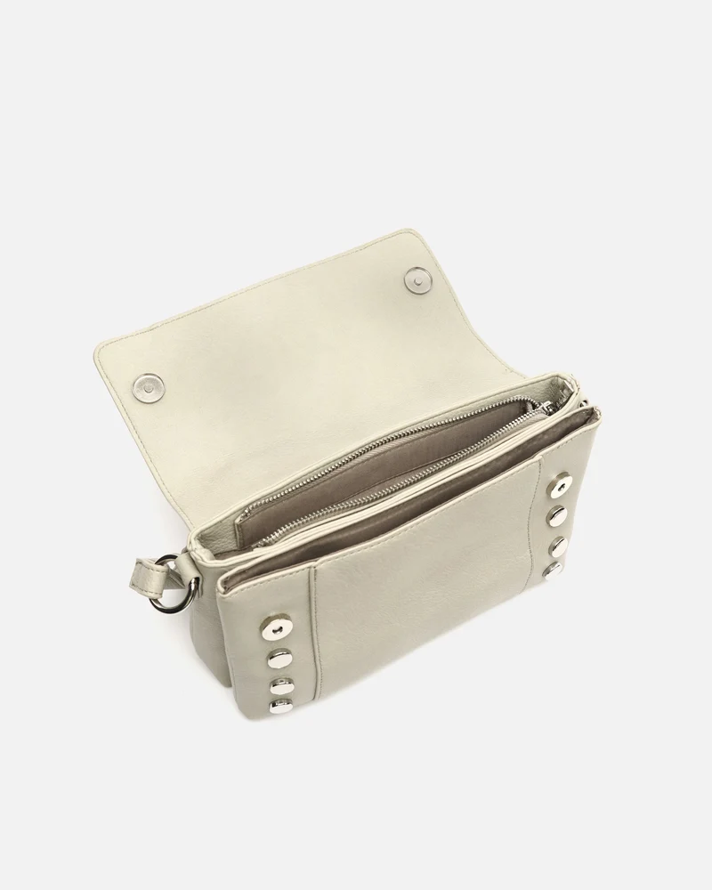 Diblin bolso bandolera con solapa y detalles metálicos