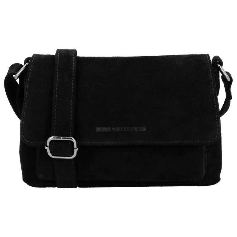 Hide & Stitches Suede Overslag Schoudertas