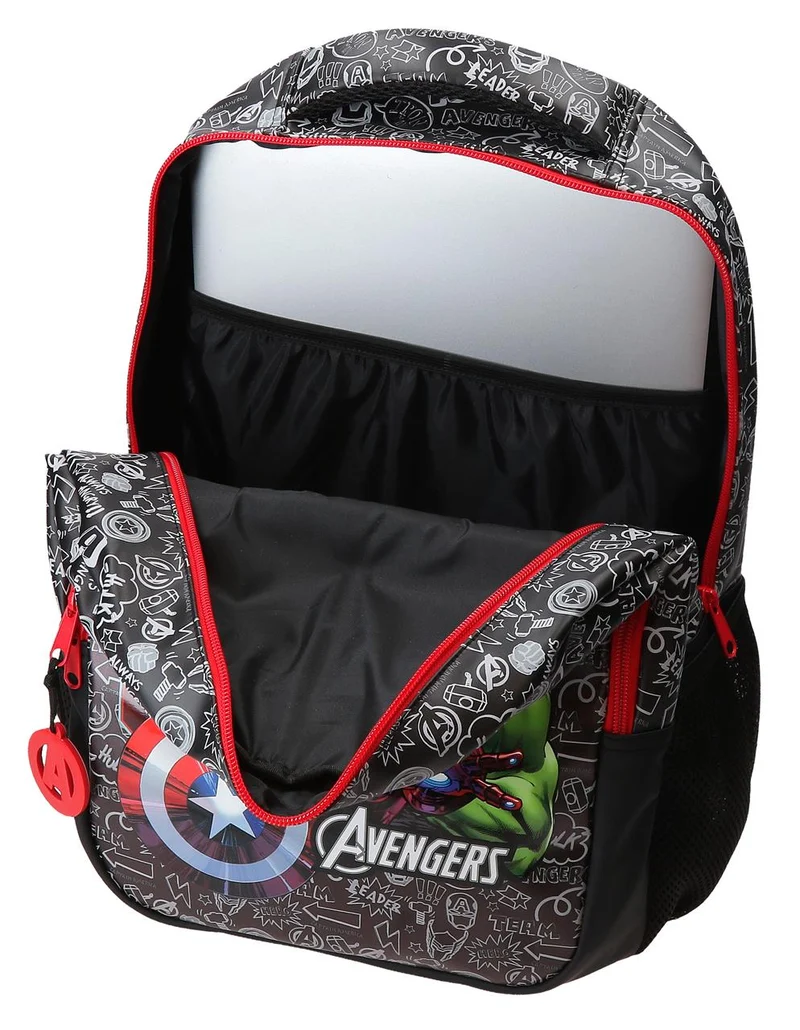 33323V1 MOCHILA ADAP. 42CM 2C. C/CARRO. TEAM AVENGERS
