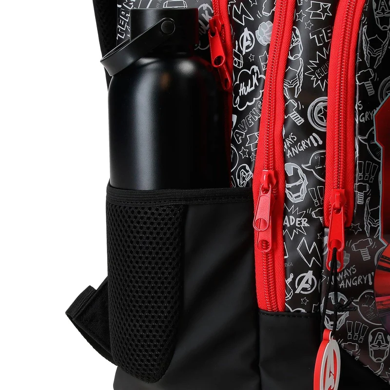 33323V1 MOCHILA ADAP. 42CM 2C. C/CARRO. TEAM AVENGERS