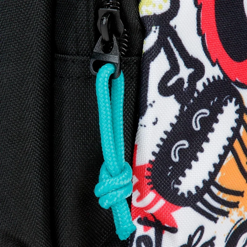 32724T1 MOCHILA ADAP. 45CM 2C. C/CARRO. MOVOM MONSTERS NEGRO