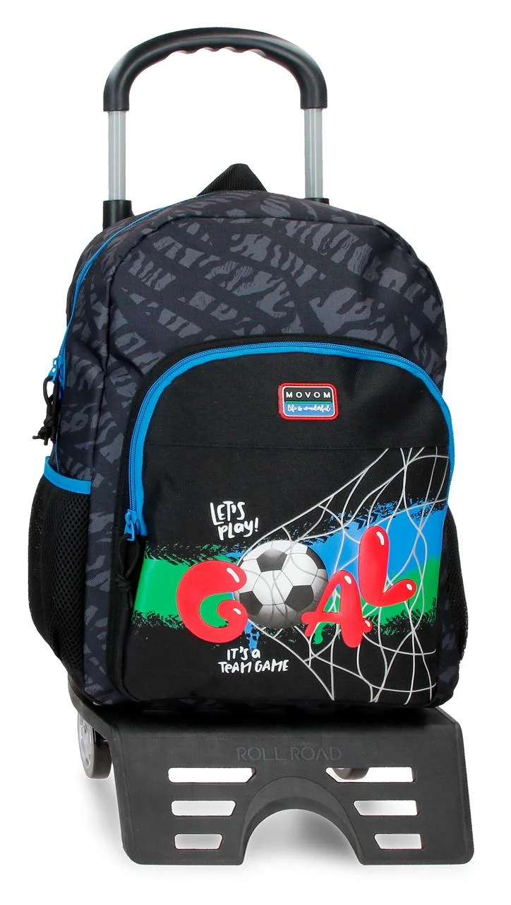 32822T1 MOCHILA ADAP. 40CM. C/CARRO. MOVOM OFFSIDE NEGRO