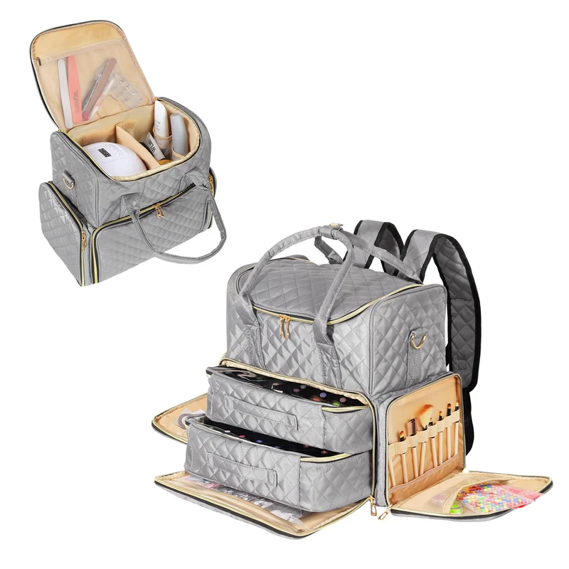 Sac de Rangement Vernis à Ongle (Gris)