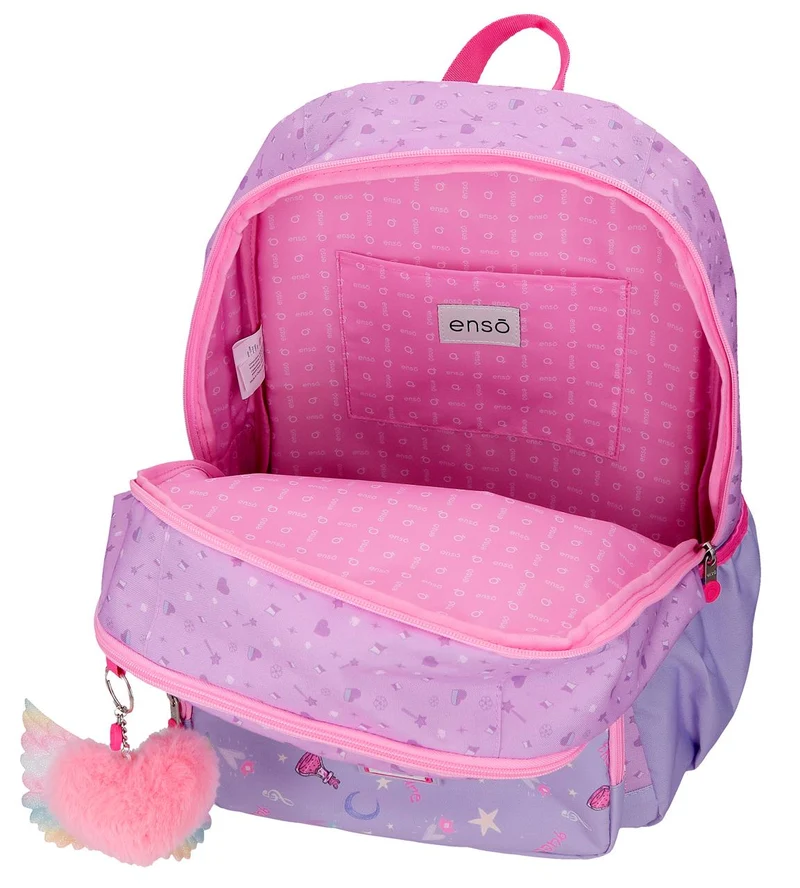 99526T1 MOCHILA ADAP. 44CM 2C. C/CARRO. ENSO QUEEN OF HEARTS