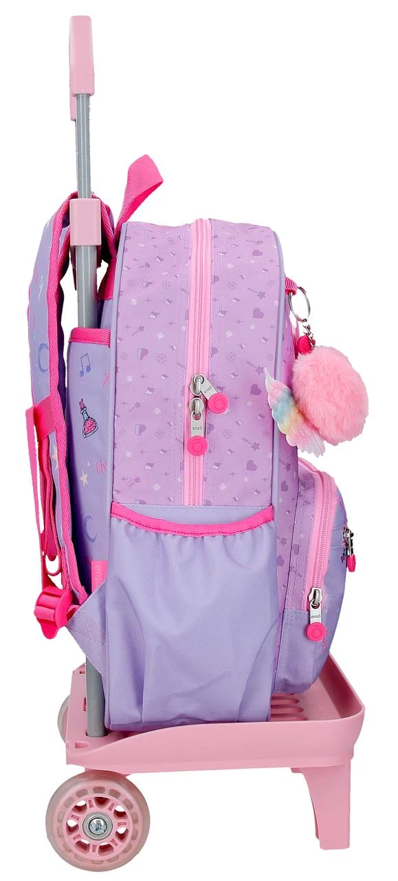 99523T1 MOCHILA ADAP. 38CM. C/CARRO. ENSO QUEEN OF HEARTS