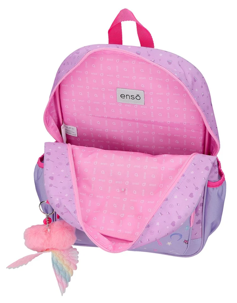 99523T1 MOCHILA ADAP. 38CM. C/CARRO. ENSO QUEEN OF HEARTS