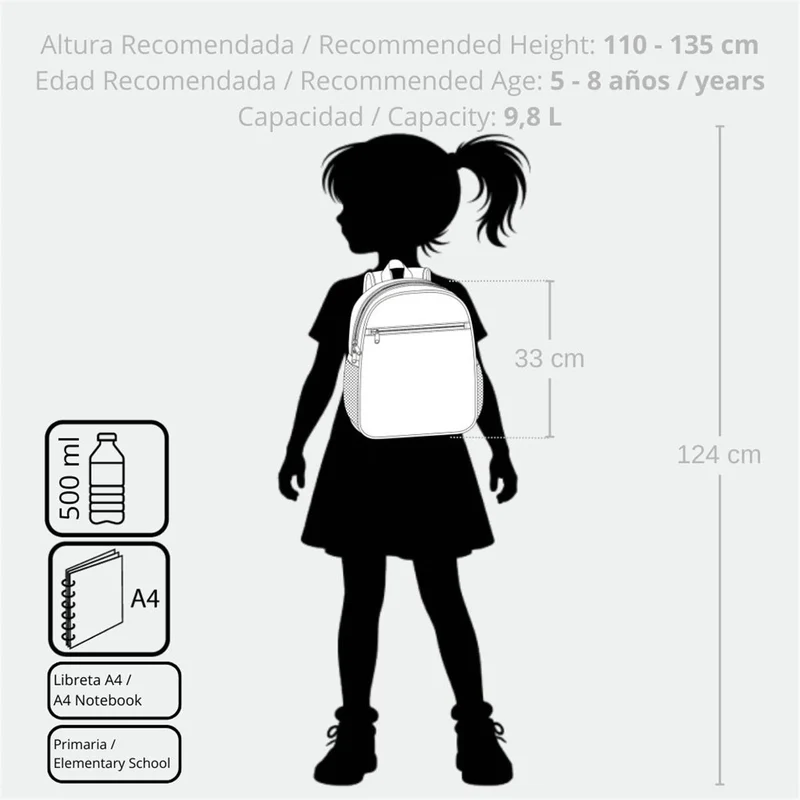 99822T1 MOCHILA ADAP. 33CM. C/CARRO. ENSO INTO THE WILD