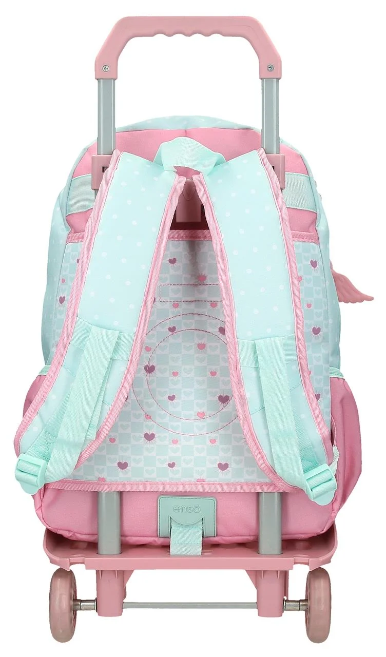 99626T1 MOCHILA ADAP. 44CM 2C. C/CARRO. ENSO HEARTS