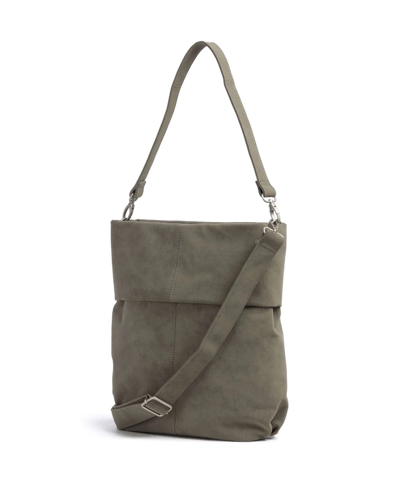 Zwei Mademoiselle.M M12 Bolso de hobo nubuk/mud