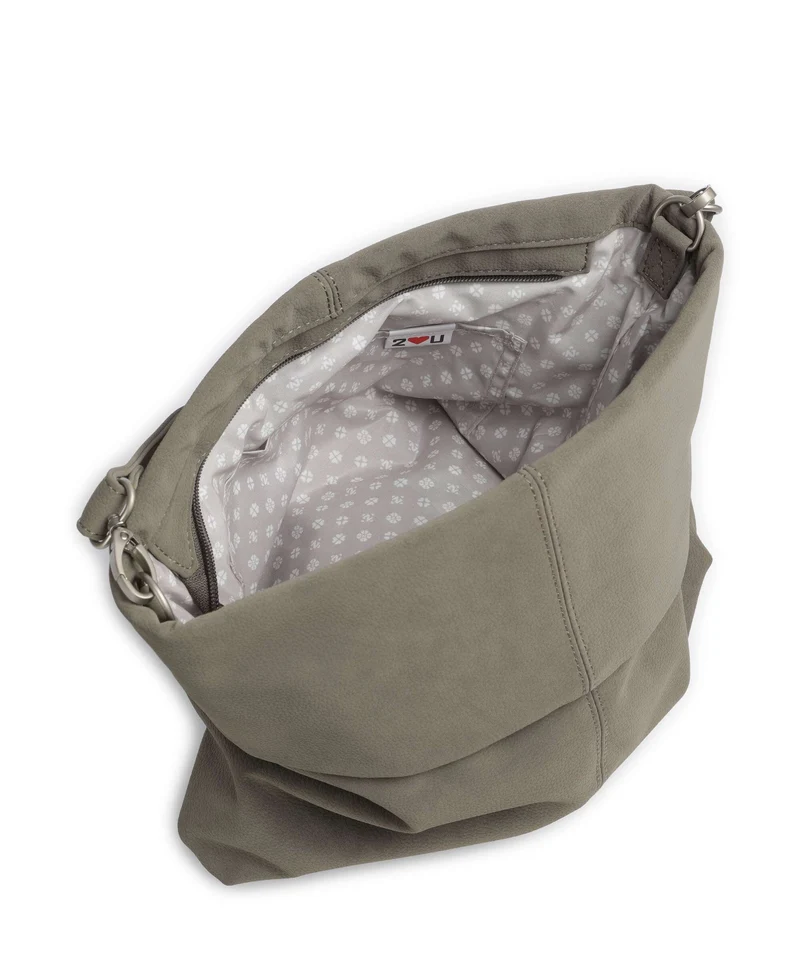 Zwei Mademoiselle.M M12 Bolso de hobo nubuk/mud