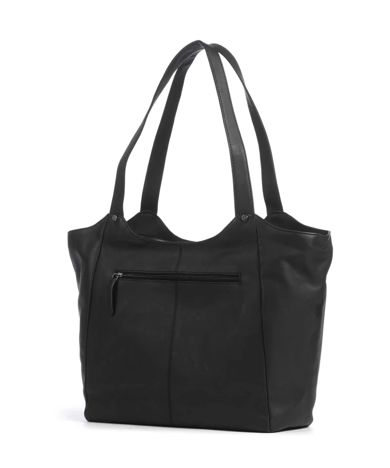 The Chesterfield Brand Wax Pull Up Cow Mireya Bolsa shopping black