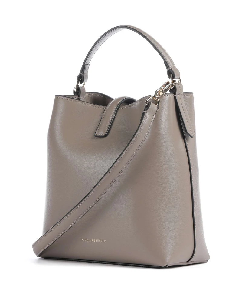Karl Lagerfeld K/Autograph Small Bucket bolso de mano ash grey